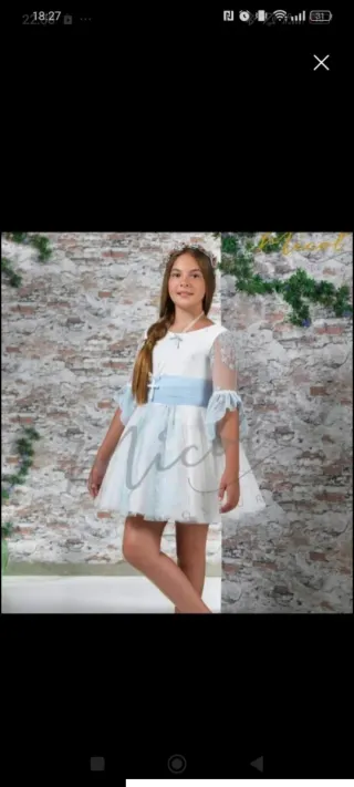 Vestido Comunión 2 Piezas Niña