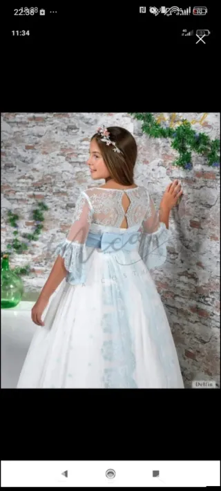 Vestido Comunión 2 Piezas Niña