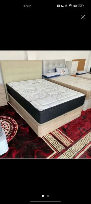 Canapé y colchón beige/marrón