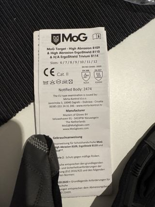 Guantes MoG High Abrasion Talla L