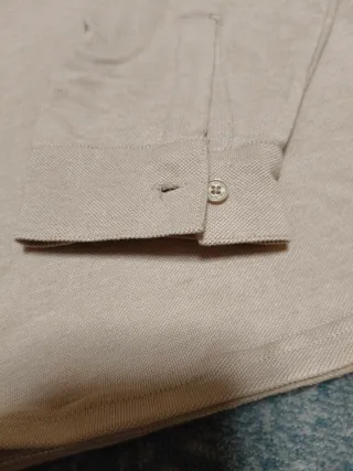 Polo Pedro del Hierro manga larga beige