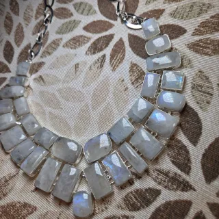 Collar Plata 925 Piedra Luna