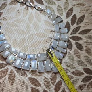 Collar Plata 925 Piedra Luna