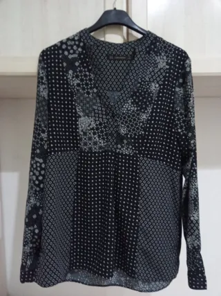 Blusa Zara Estampada Mujer