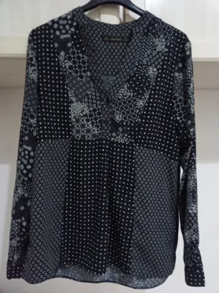 Blusa Zara Estampada Mujer