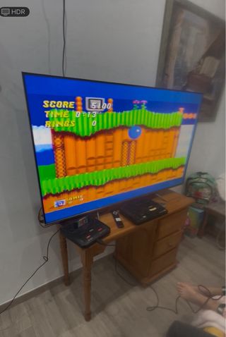Vecchia console Sega Mega Drive nera + Giochi