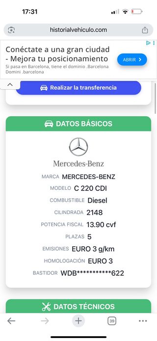 Mercedes-Benz Clase C 2004