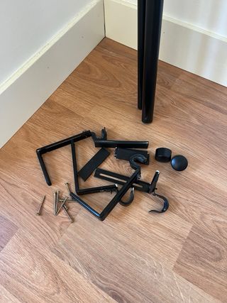 Barra Cortina Ikea Rackä Negra