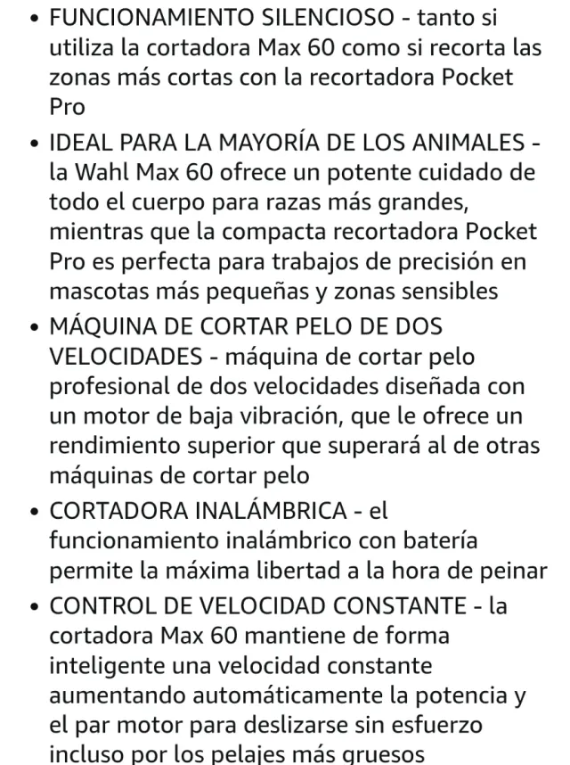 Kit Cortapelos Wahl Max 60 y Pocket Pro