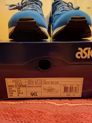 Zapatillas Asics Gel-Lyte III Azul/Rojo