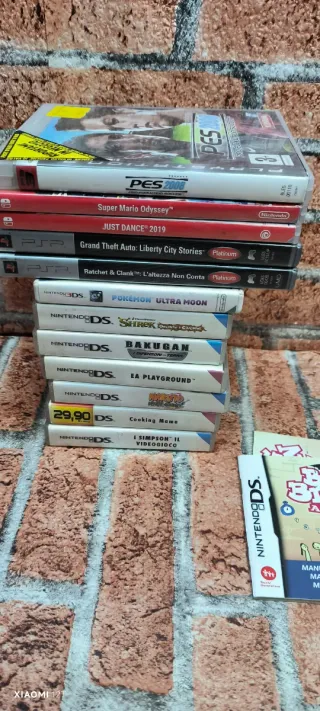 Lotto custodie vuote x Giochi Nintendo DS, 3DS, PS