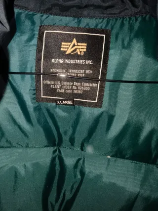 Chaleco Alpha Industries Azul/Verde