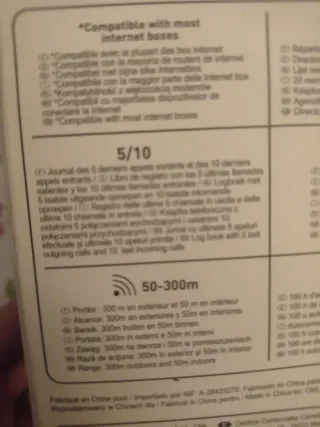 Teléfono Inalámbrico Poss DP1305 Negro