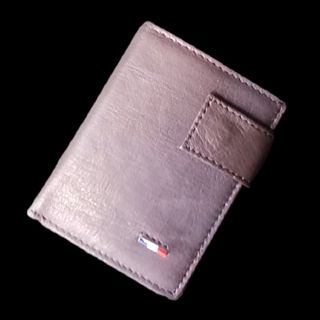 CARTERA EN PIEL TIPO INGLÉS COLOR CAFÉ TARJETERO