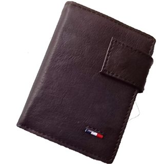 CARTERA EN PIEL TIPO INGLÉS COLOR CAFÉ TARJETERO