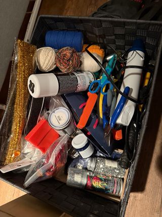 Lote abalorios y herramientas bisutería