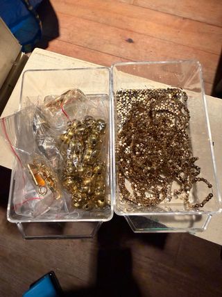 Lote abalorios y herramientas bisutería