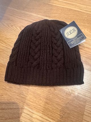 Gorro JLS marrón tejido