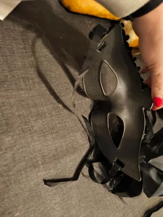 Elegante Máscara Colombina Negra