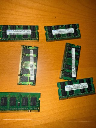 Lotto 6x RAM Samsung DDR2 1GB PC2-5300