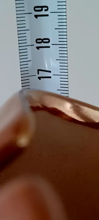 Jarrón antiguo Manises cerámica dorado