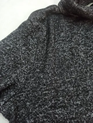 Abito collo alto grigio melange