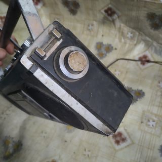 Radio Cassette Plata y Negro