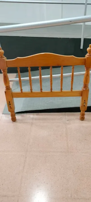 Cabezal y pie de cama 90 cm madera