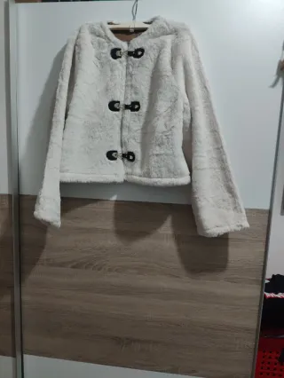 Chaqueta de pelo sintético mujer