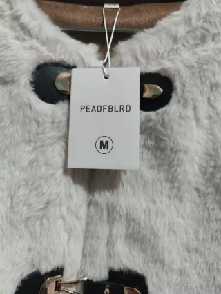 Chaqueta de pelo sintético mujer