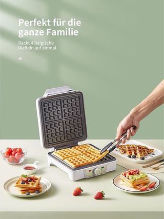 NUEVO! Gofrera Belga 4 Porciones 1200W