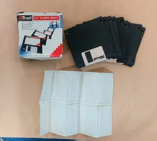 10 Dischetti Trust 3,5 1,44MB Formattati