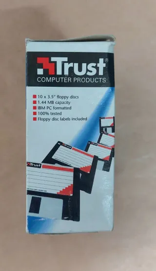 10 Dischetti Trust 3,5 1,44MB Formattati