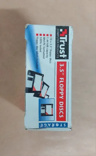 10 Dischetti Trust 3,5 1,44MB Formattati