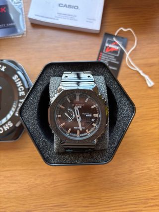 Reloj Casio G-Shock Negro y Plateado