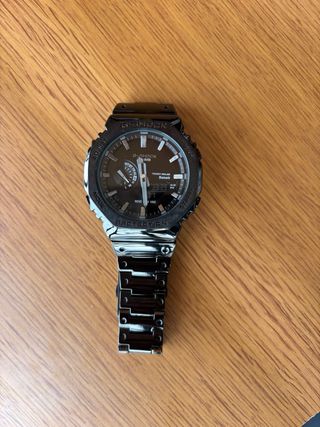Reloj Casio G-Shock Negro y Plateado