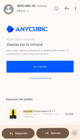 Impresora 3D Anycubic Photon Mono X2