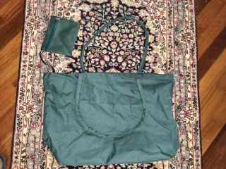 Borsa Tote bag verde acqua