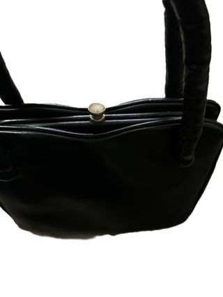 Bolso Vintage Cuero Negro