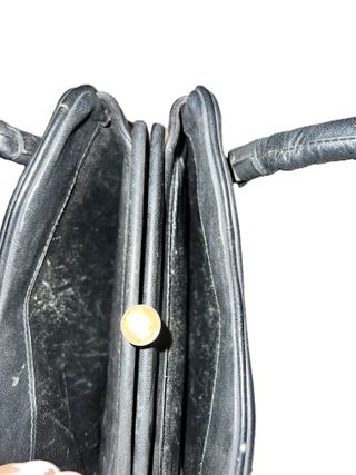 Bolso Vintage Cuero Negro