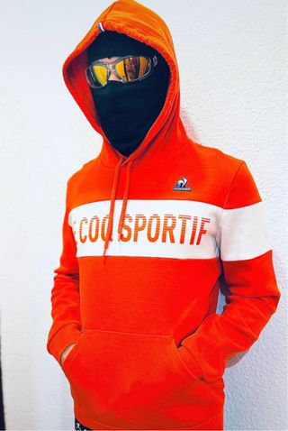 Sudadera Le Coq Sportif Naranja Premium
