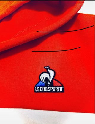 Sudadera Le Coq Sportif Naranja Premium