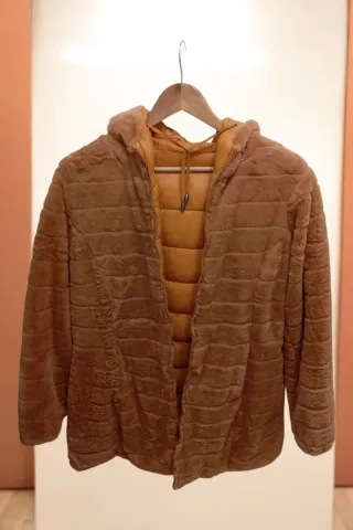 Abrigo reversible mujer talla XL