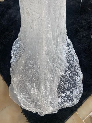 Abito lungo bianco da cerimonia