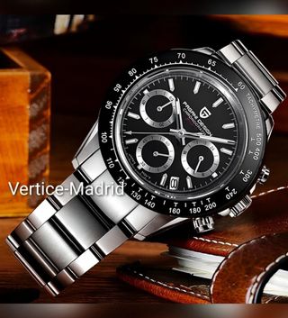 Reloj Hombre Pagani Design Daytona negro Seiko
