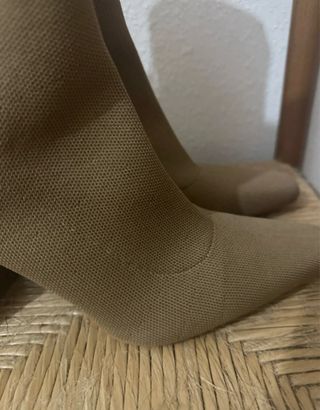 Botín Lefties Beige/Marrón Tacón Bloque