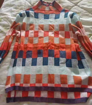 Jersey cuadros multicolor talla M