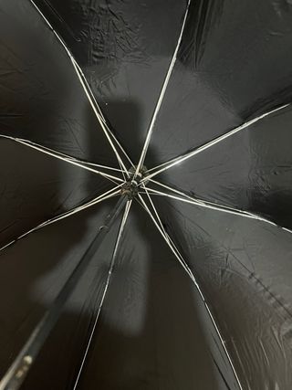 Paraguas negro plegable