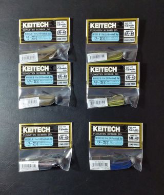 6 Football Jigs Tungsteno Keitech + Regalo