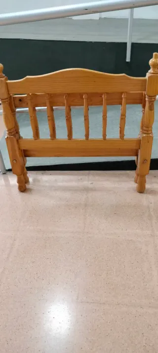 Cabezal y pie de cama 90 cm madera